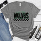 Maurepas Wolves Black Dark Green Grunge-Lovie T Designs