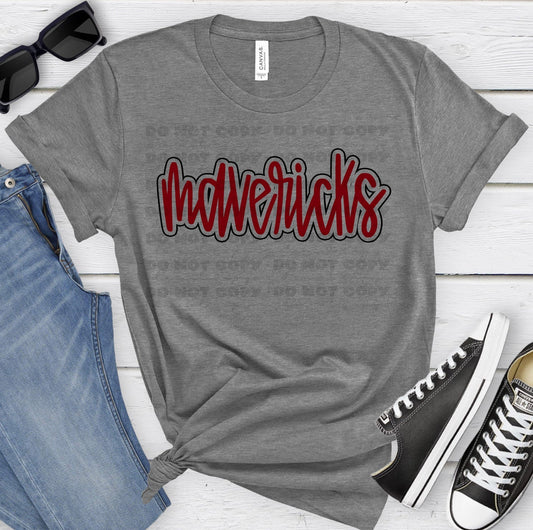 Mavericks Garnet Black-Lovie T Designs