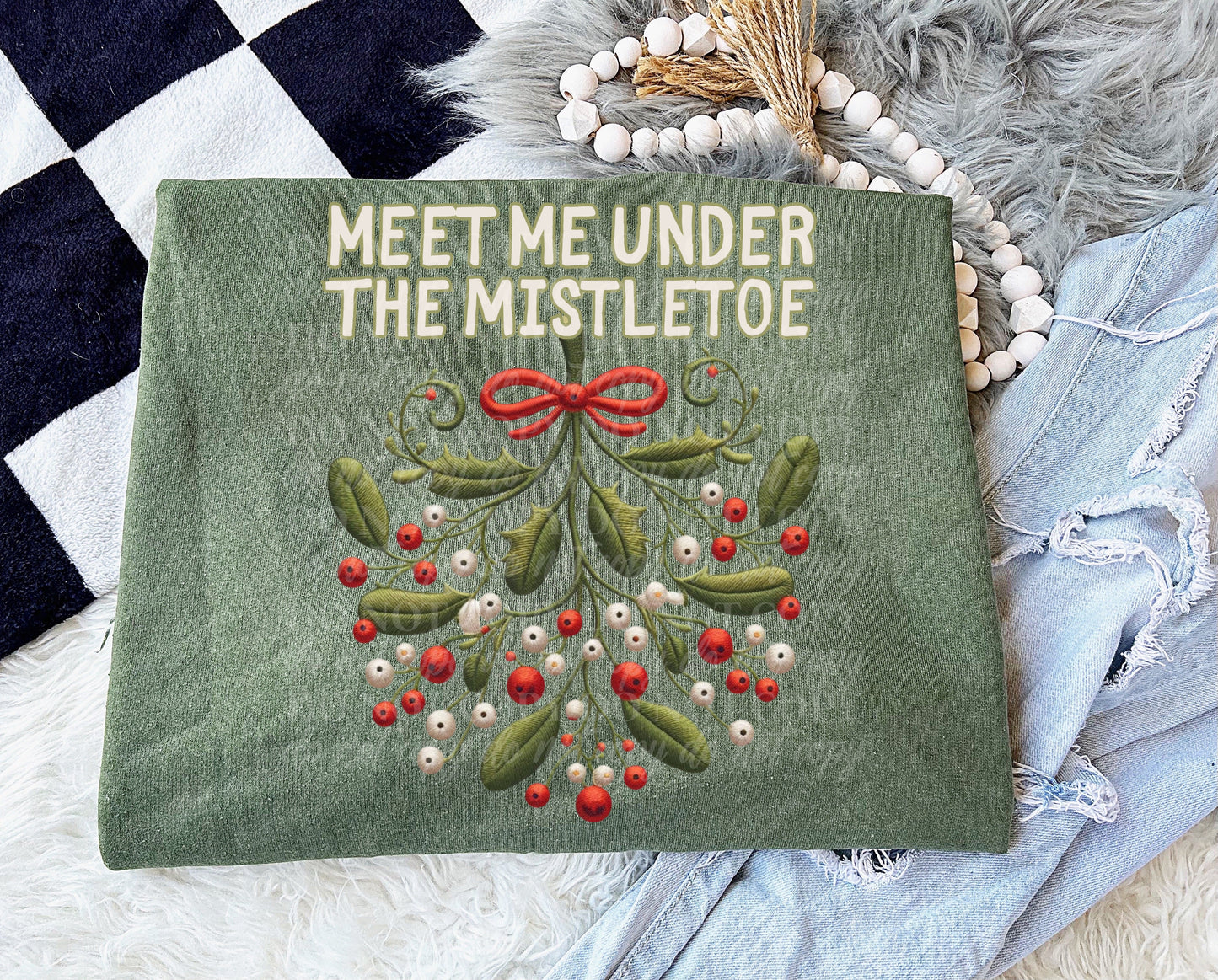 Meet Me Under The Mistletoe-[DTF Transfer]-Lovie T Designs