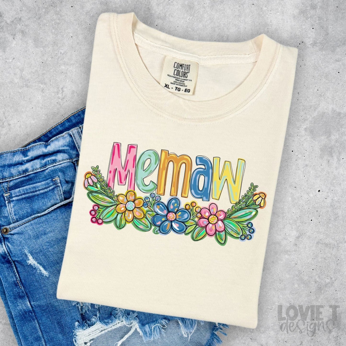 Memaw Spring Floral Mother's Day-Lovie T Designs