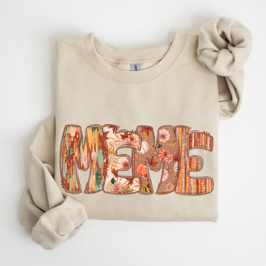 Meme Fall Floral Name-Lovie T Designs