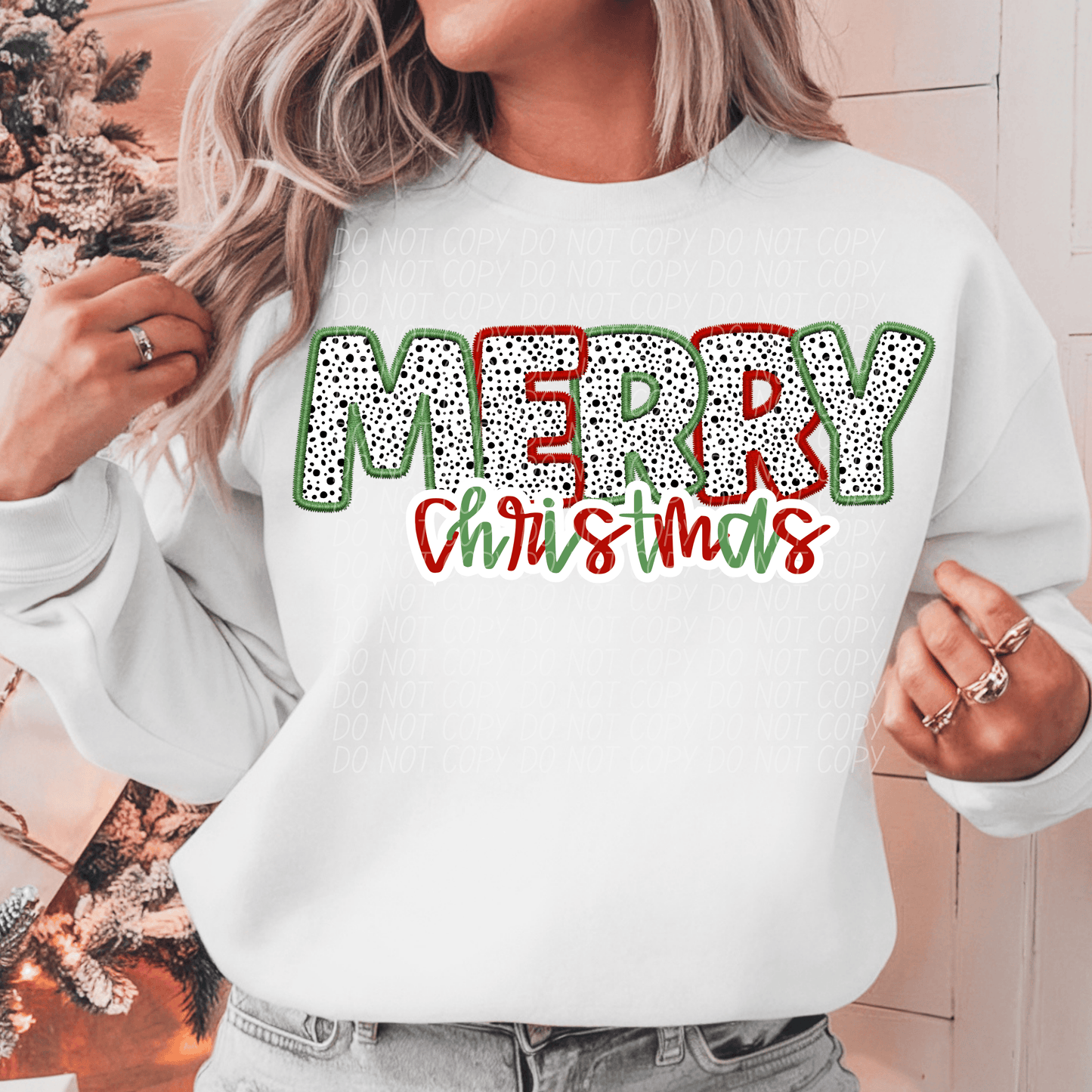 Merry Christmas-[DTF Transfer]-Lovie T Designs