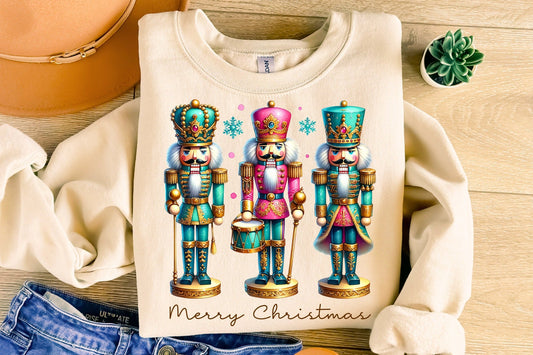 Merry Christmas Nutcracker-[DTF Transfer]-Lovie T Designs