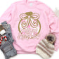 Merry Christmas Pink Toile-[DTF Transfer]-Lovie T Designs