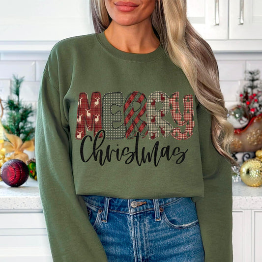 Merry Christmas Plaid SDD-Lovie T Designs