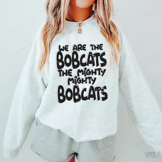 Mighty Bobcats-Black-Lovie T Designs