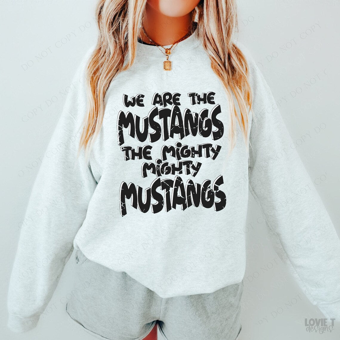 Mighty Mustangs-Black-Lovie T Designs