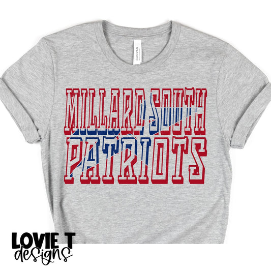 Millard South Patriots-Lovie T Designs