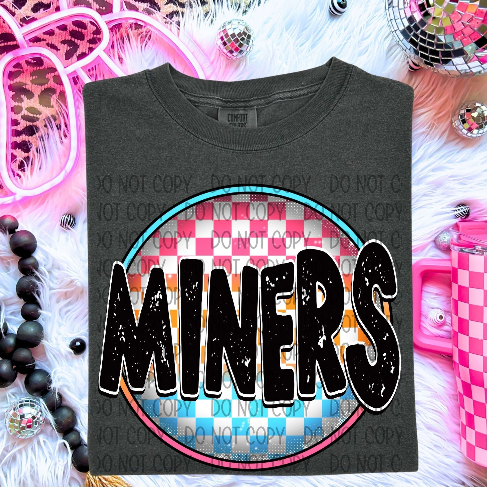 Miners Neon Circle Mascots-Lovie T Designs