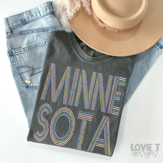 Minnesota Retro Lines-Lovie T Designs