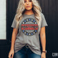 Minutemen Red Blue Checkered Stars Circle-Lovie T Designs