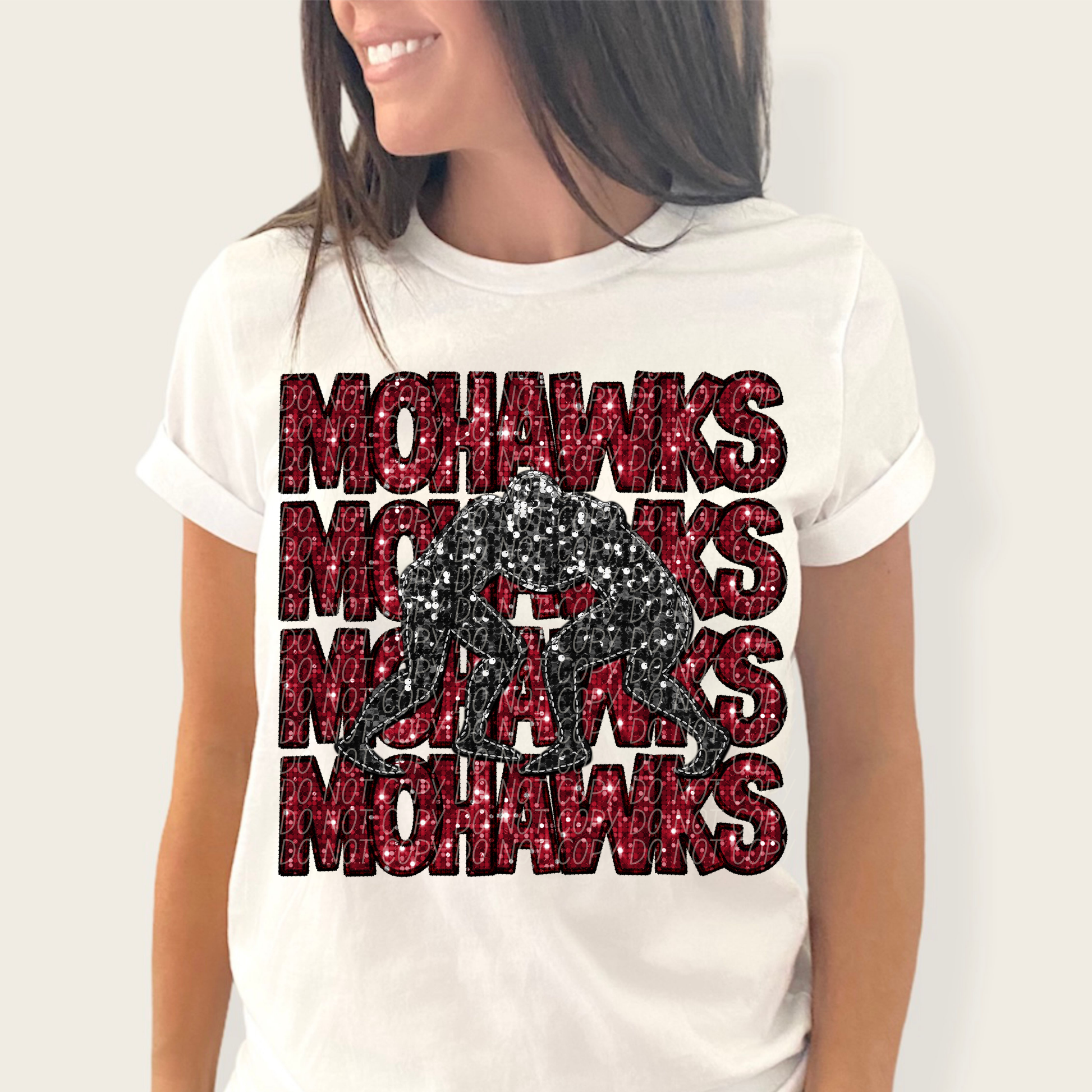 Mohawks Crimson-[DTF Transfer]-Lovie T Designs