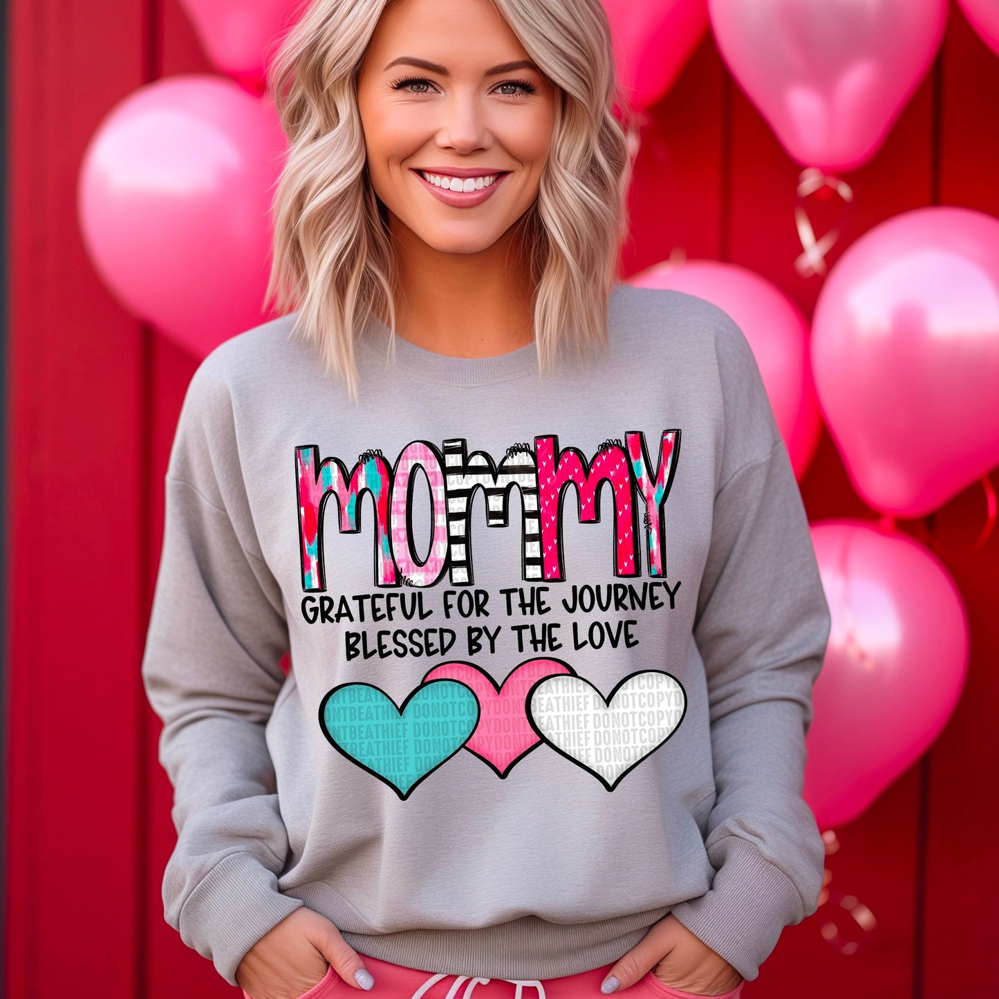 Mommy Blessed by the Love-[DTF Transfer]-Lovie T Designs