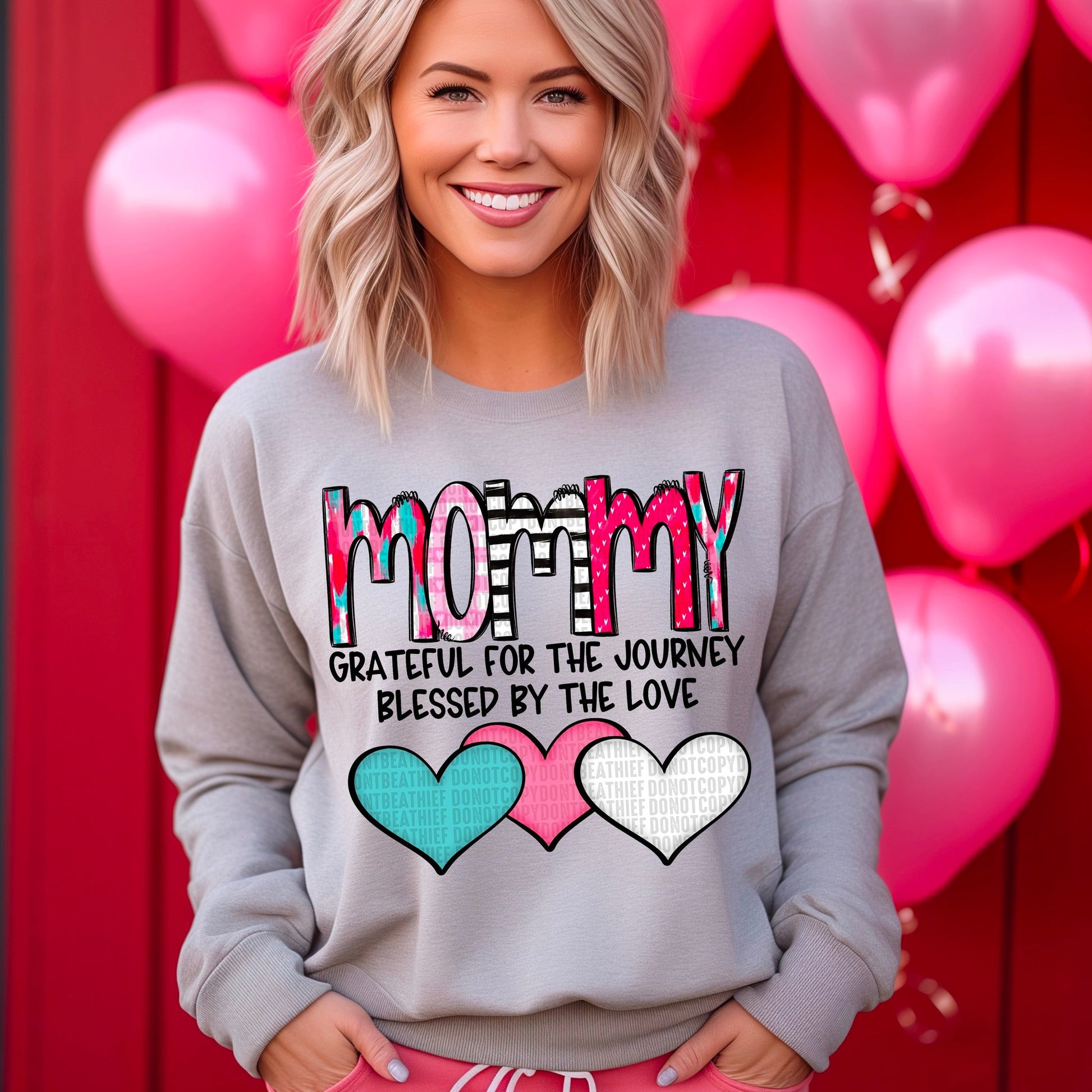 Mommy Blessed by the Love-[DTF Transfer]-Lovie T Designs