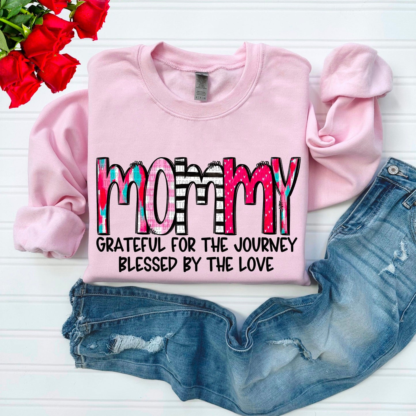 Mommy Blessed by the Love-[DTF Transfer]-Lovie T Designs