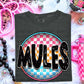 Mules Neon Circle Mascots-Lovie T Designs