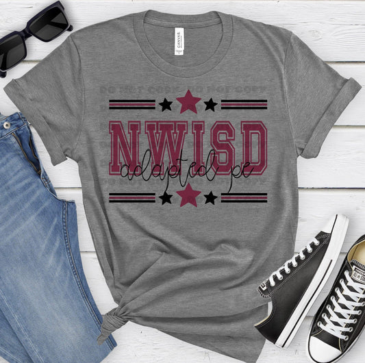 NWISD Adapted PE Maroon Black All Stars-Lovie T Designs