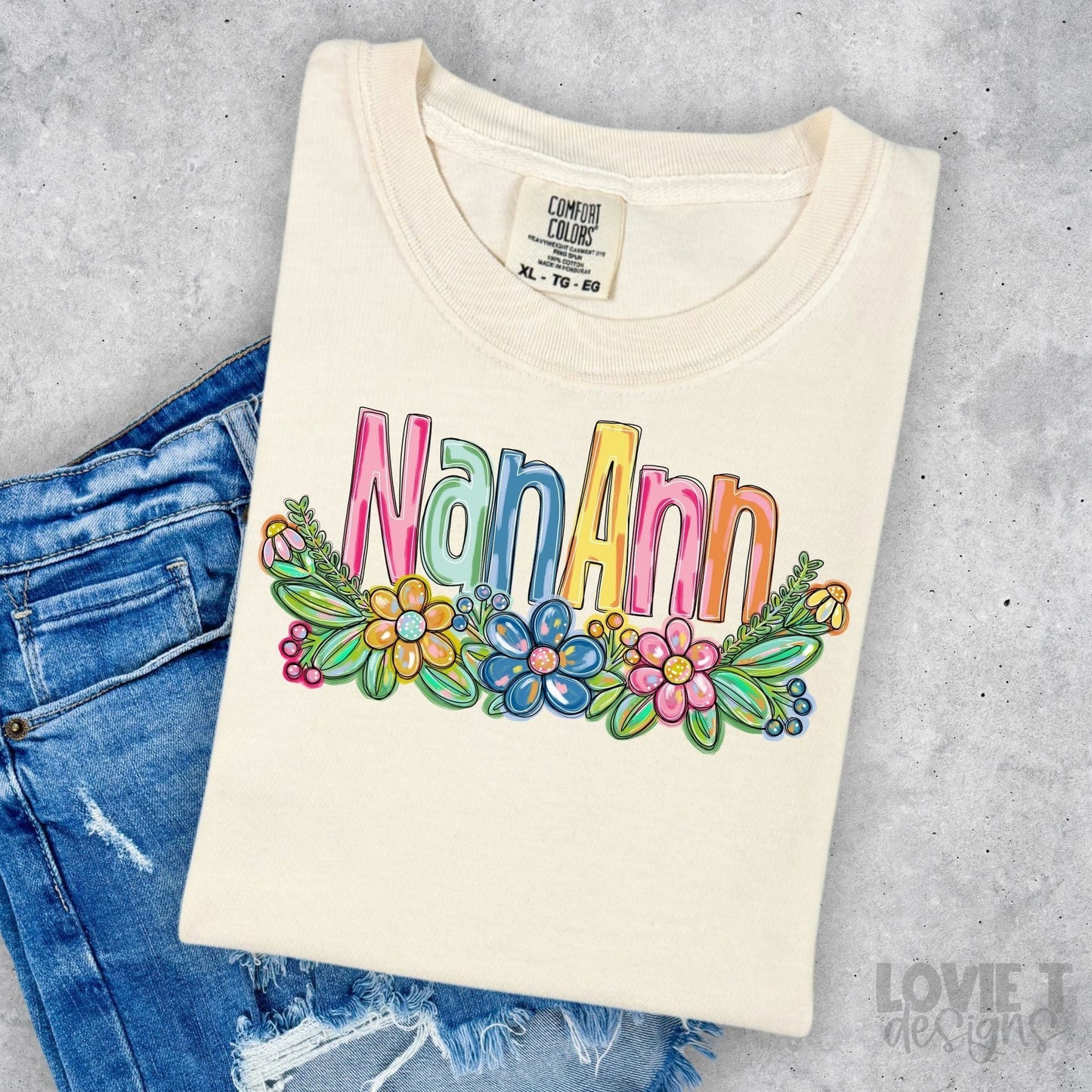 NanAnn Spring Floral Mother's Day-Lovie T Designs