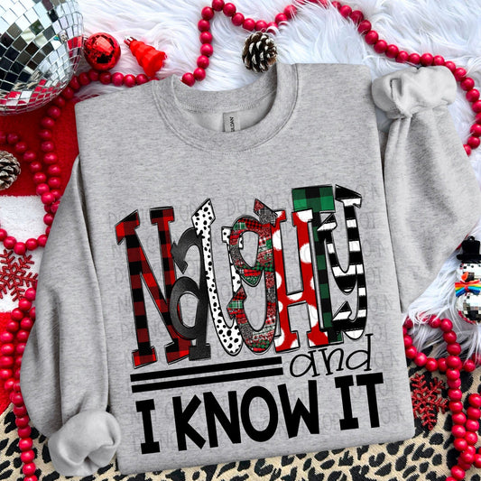 Naughty And I Know It-[DTF Transfer]-Lovie T Designs