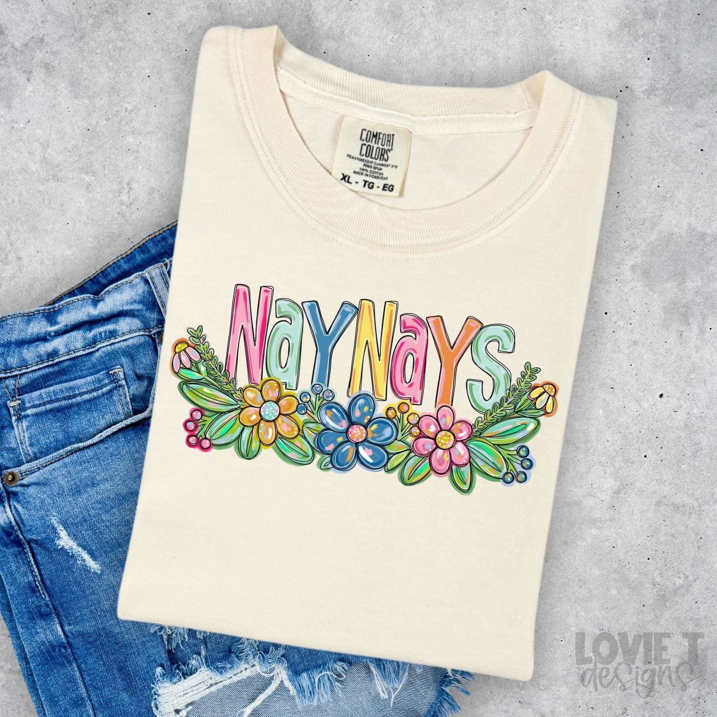 NayNays Spring Floral Mother's Day-Lovie T Designs