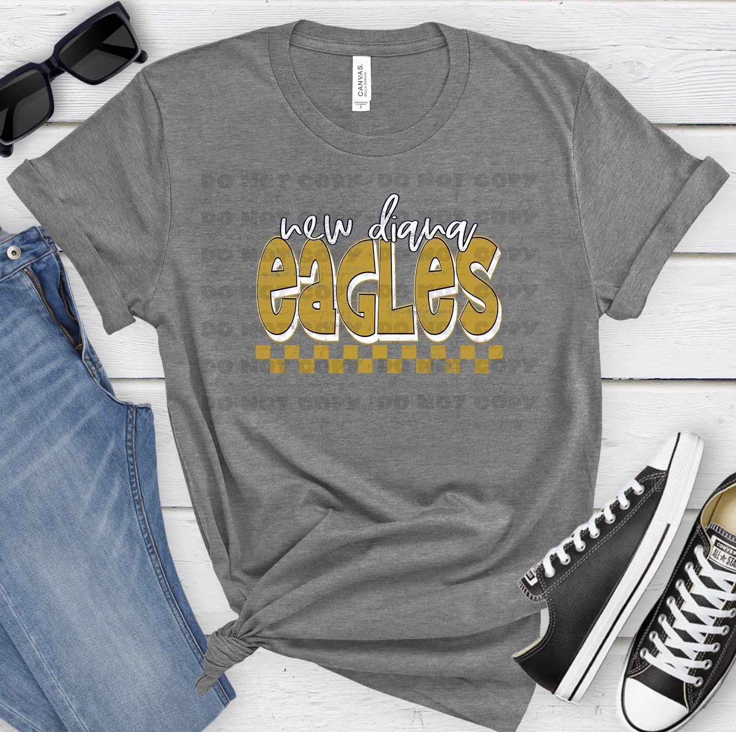 New Diana Eagles Ath Gold White Grunge-Lovie T Designs