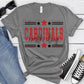 North Clay Cardinals Red Black All Stars-Lovie T Designs