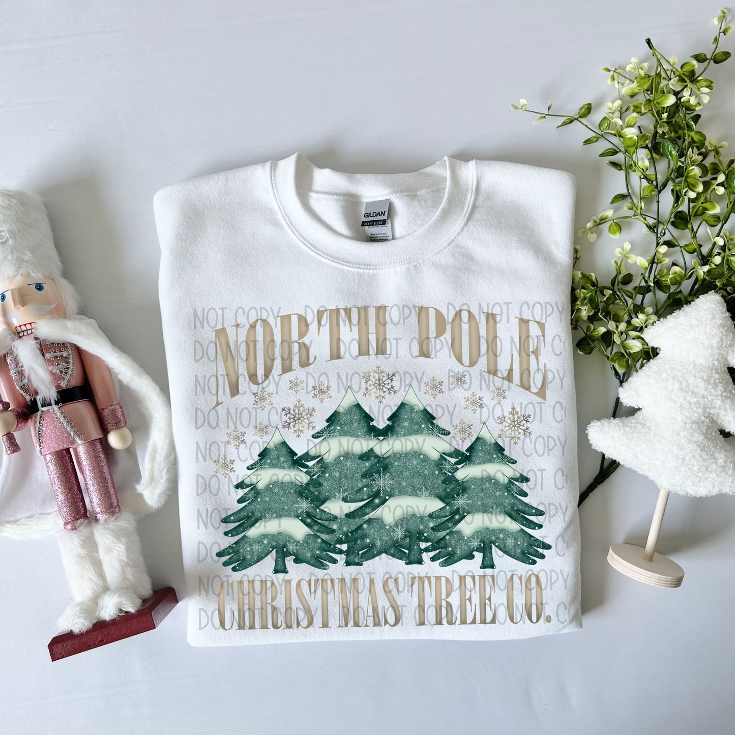 North Pole Christmas Tree-Lovie T Designs