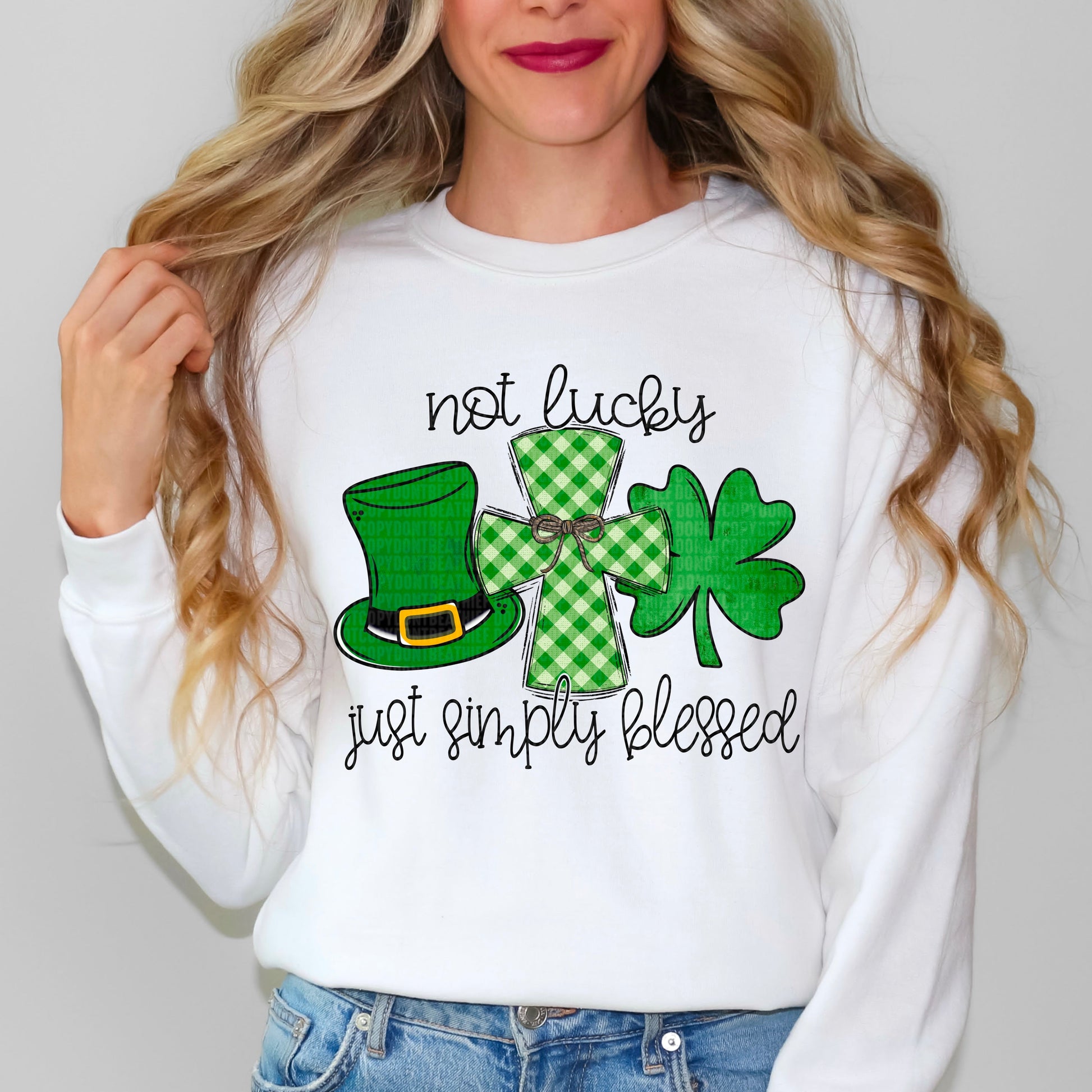 Not Lucky Simply Blessed-[DTF Transfer]-Lovie T Designs