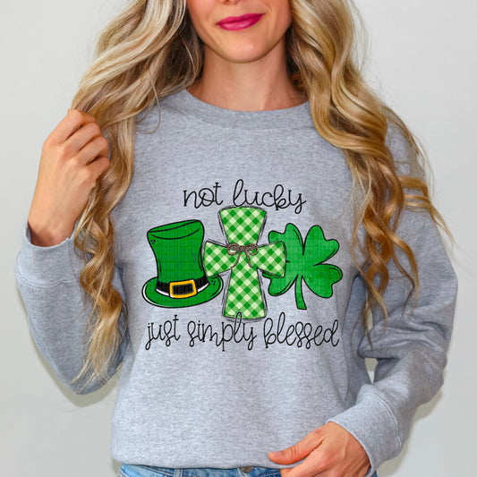 Not Lucky Simply Blessed-[DTF Transfer]-Lovie T Designs