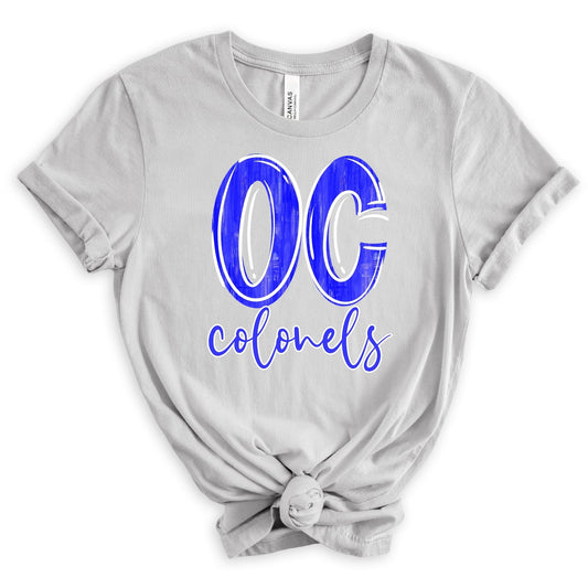 OC Royal Blue and White Colonels-Lovie T Designs