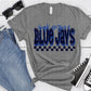 Oak Grove Blue Jays Blue Black Grunge-Lovie T Designs