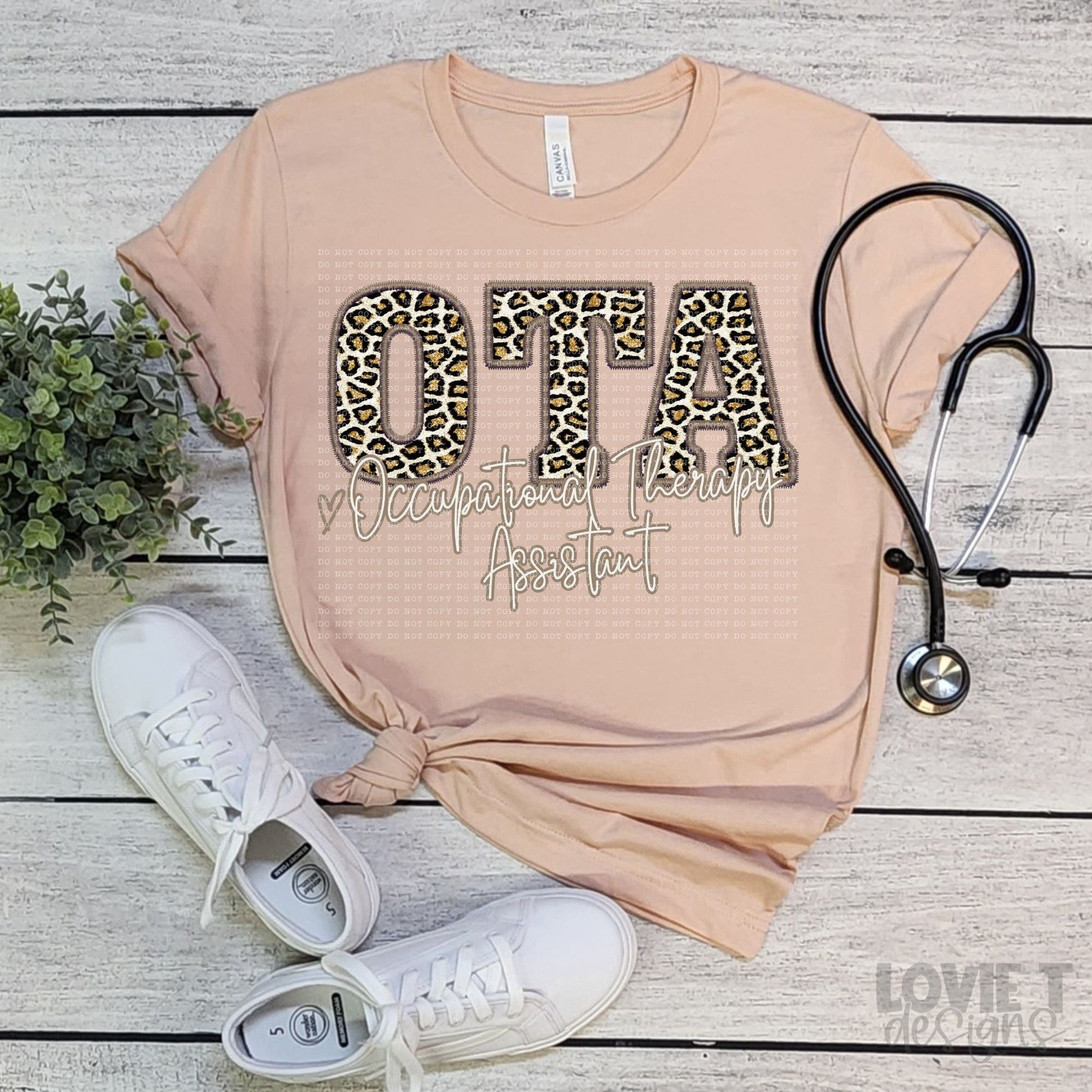 Occupational Titles Faux Glitter + Faux Embroidery-Lovie T Designs