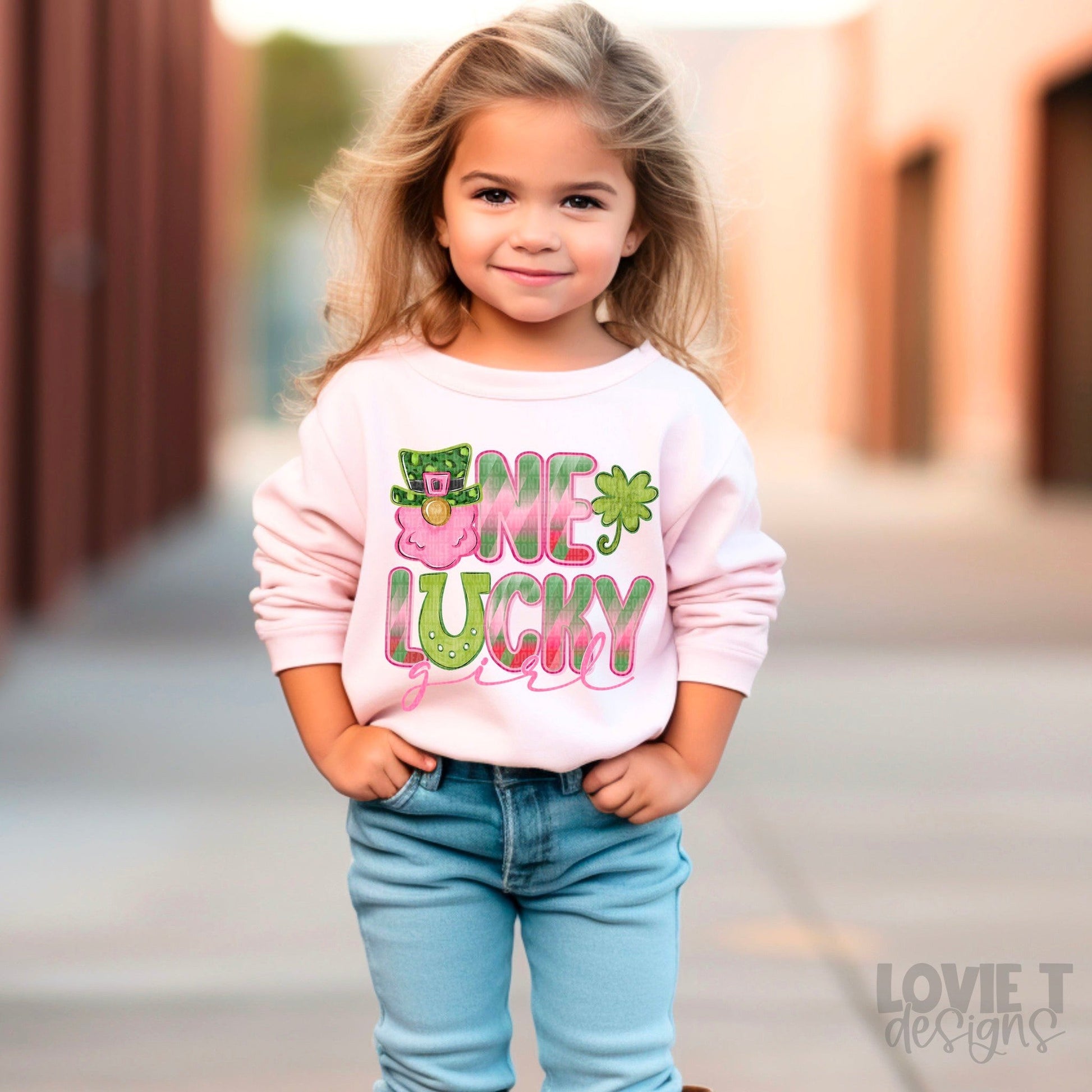 One Lucky Girl-Lovie T Designs