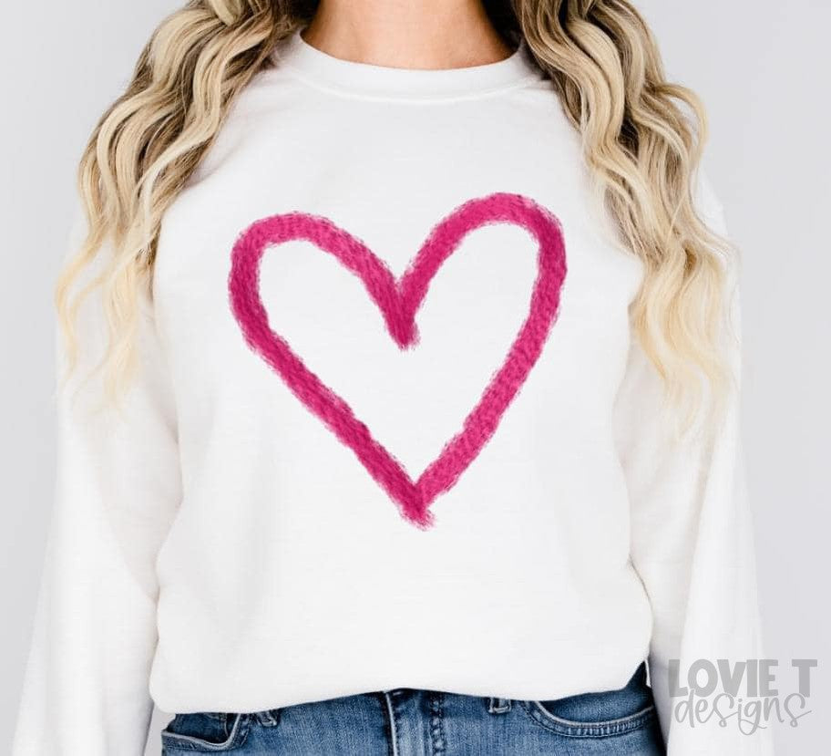 Open Faux Yarn Heart-Lovie T Designs