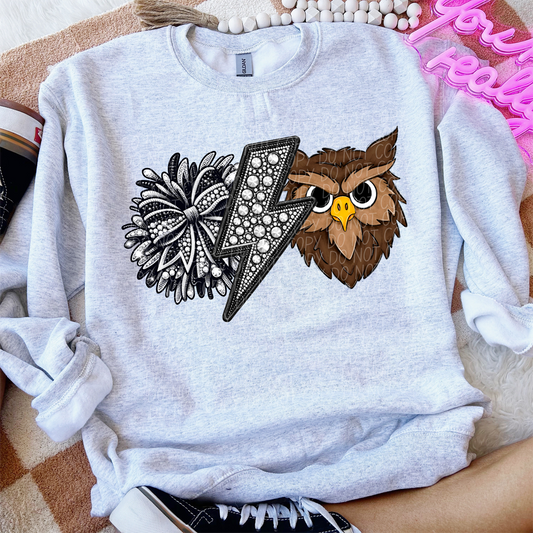 Owls Cheer Mascot-Lovie T Designs