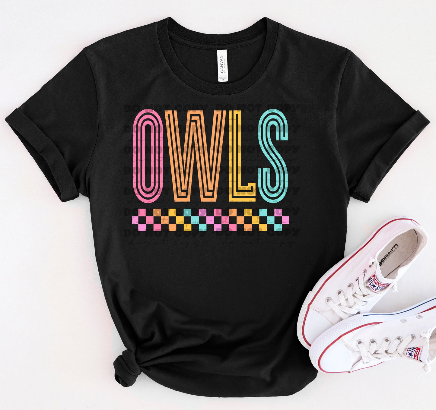 Owls Colorful Line Mascot-Lovie T Designs