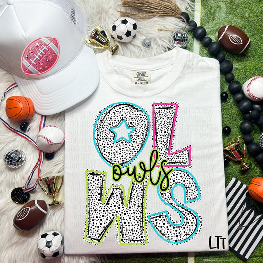 Owls Star Dalmatian Mascots-Lovie T Designs