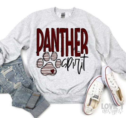 Panther Spirit Maroon Paw-Lovie T Designs