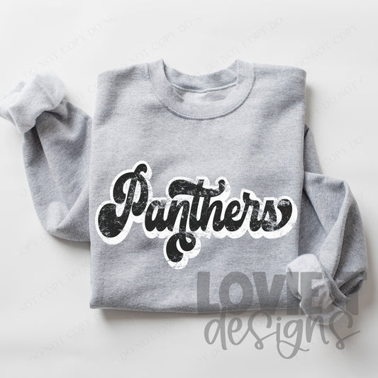 Panthers Black Retro Font-Lovie T Designs