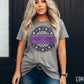 Panthers Purple Checkered Stars Circle-Lovie T Designs