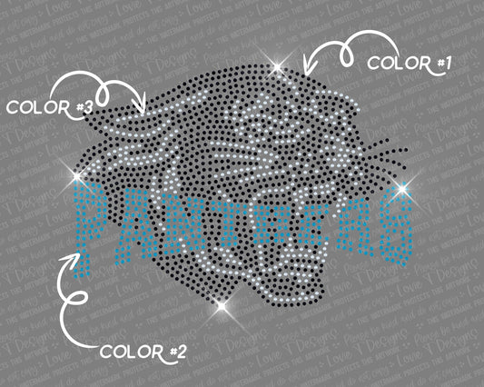 Panthers Spangle Design Transfer-Lovie T Designs