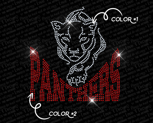 Panthers Spangle Design Transfer-Lovie T Designs