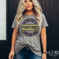 Panthers Yellow Checkered Stars Circle-Lovie T Designs