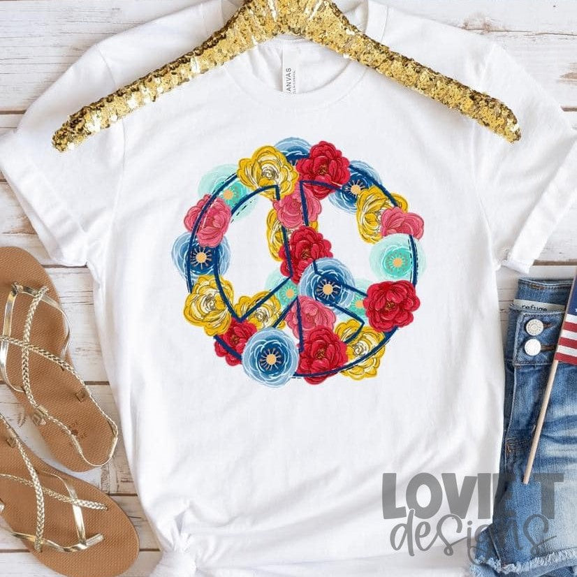 Patriotic Peace-Lovie T Designs