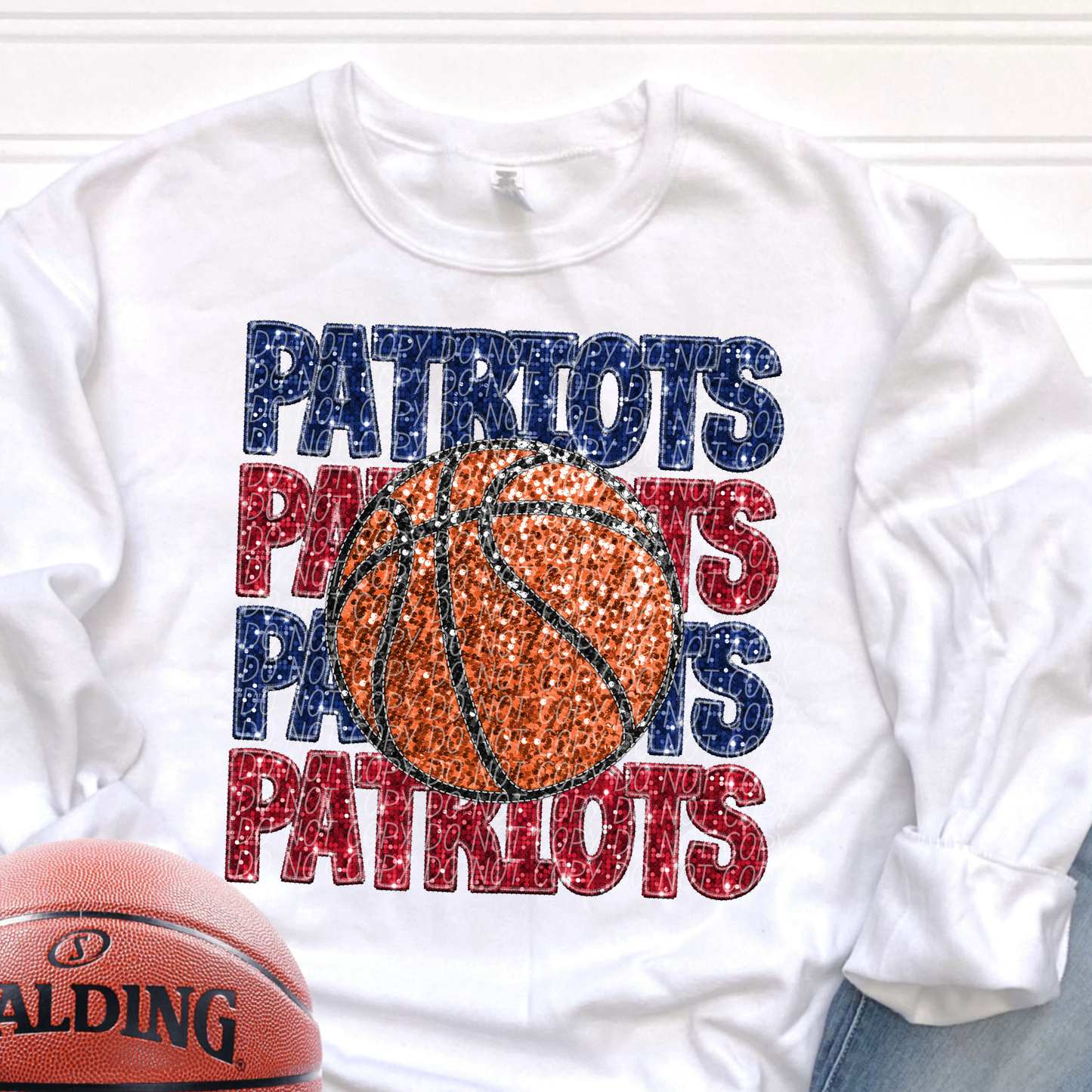 Patriots Blue Red-[DTF Transfer]-Lovie T Designs