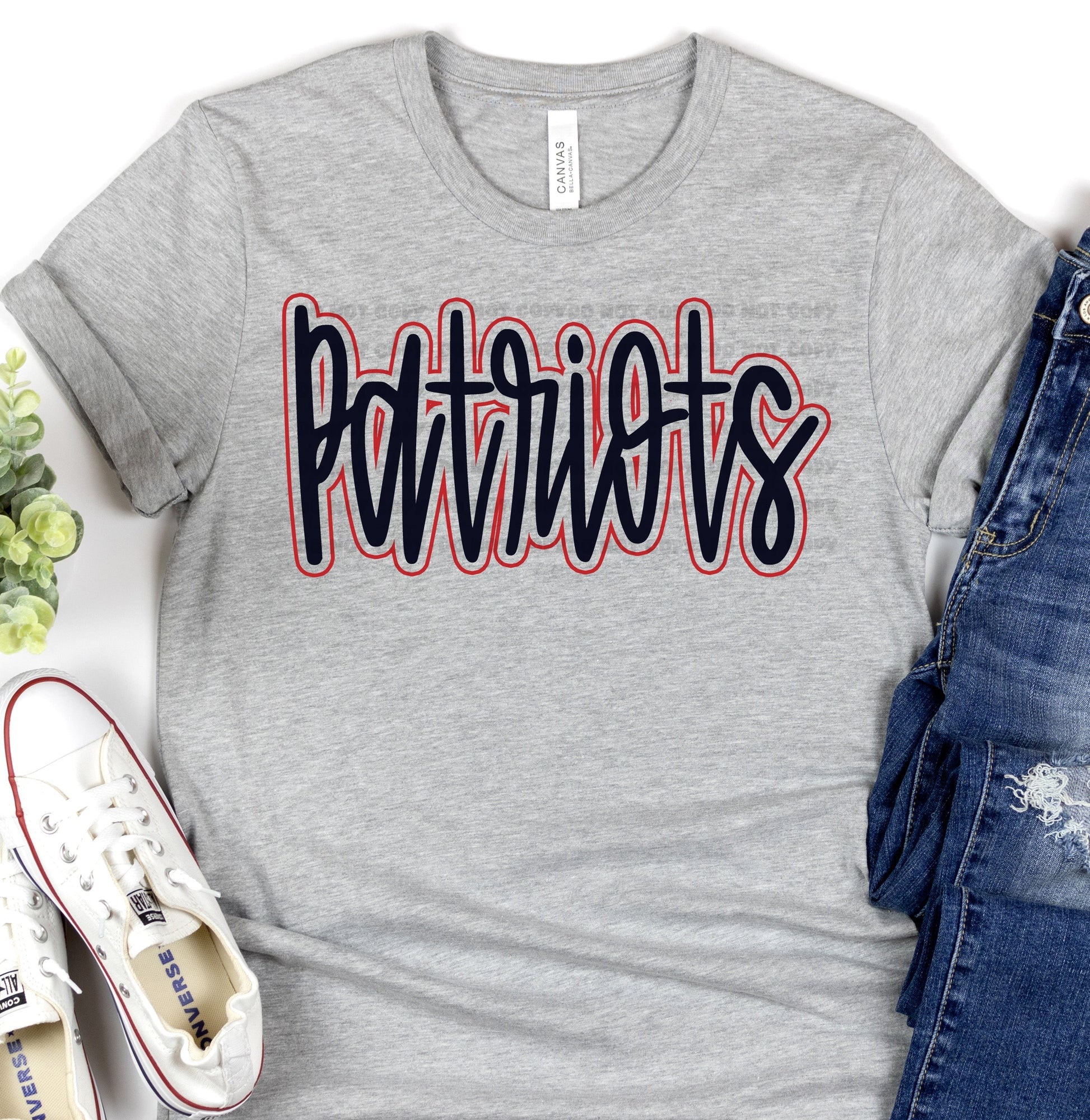 Patriots Navy Red-Lovie T Designs