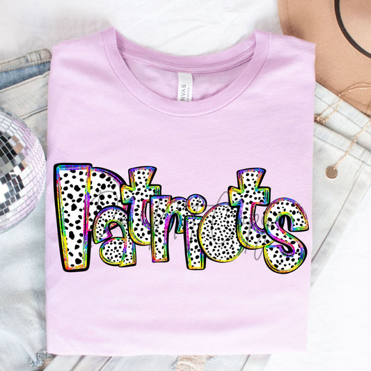 Patriots- Tie Dye Dots-Lovie T Designs