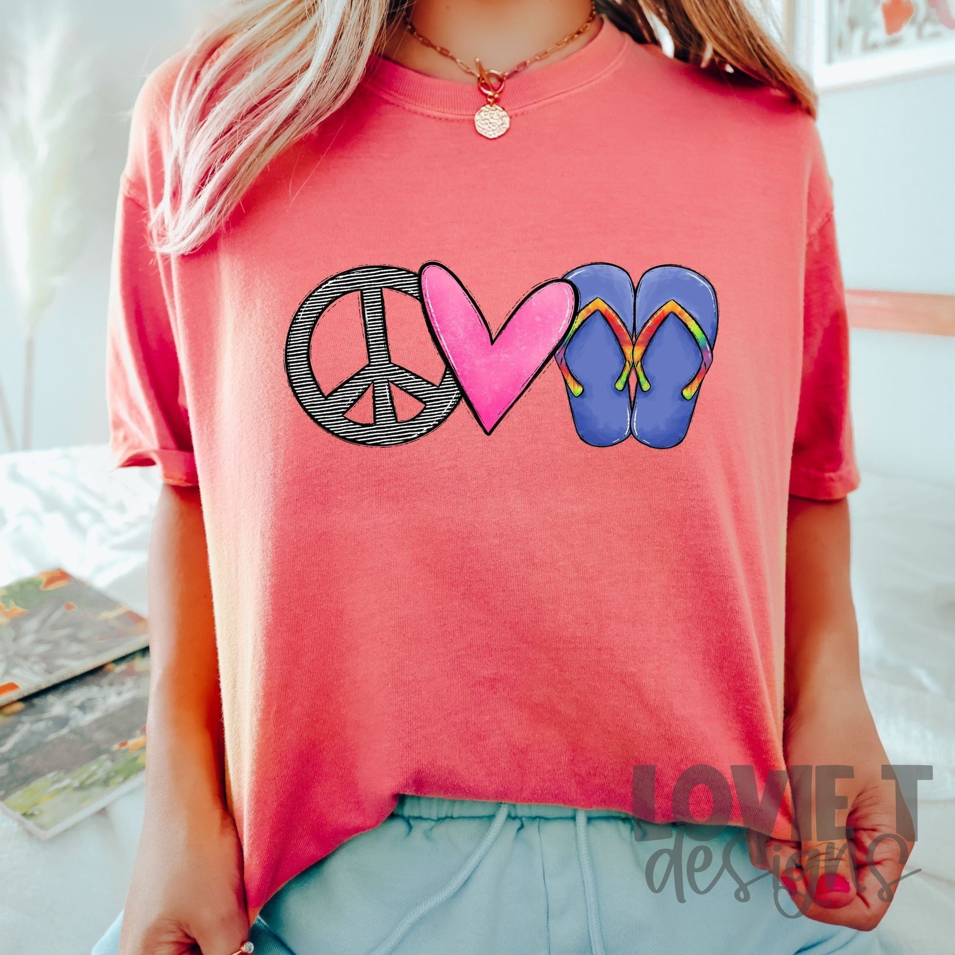 Peace Love Sandals-Lovie T Designs