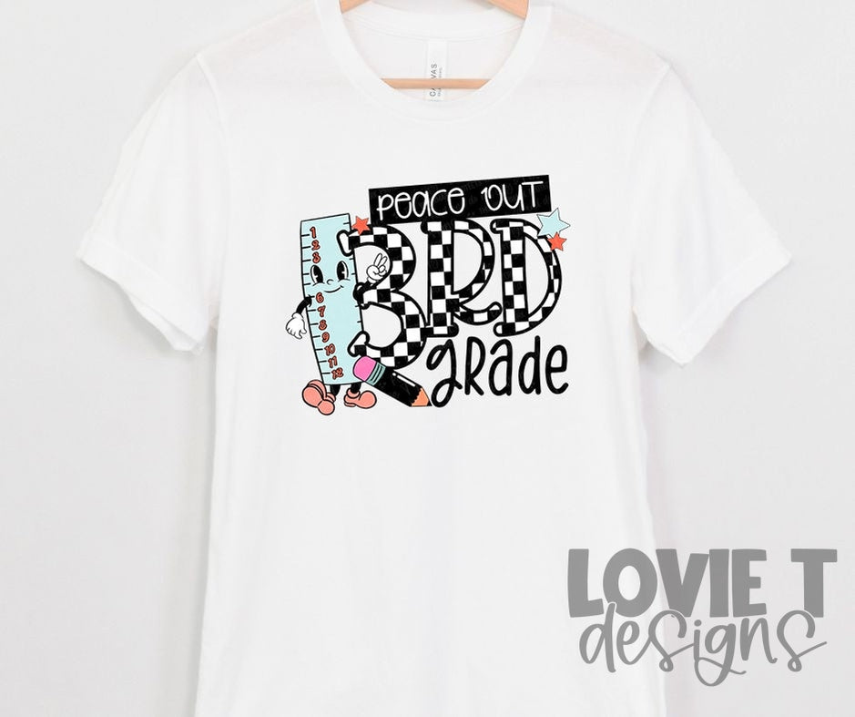 Peace Out Grade Levels-Lovie T Designs