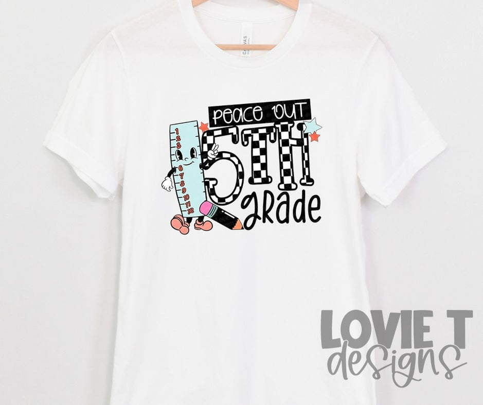 Peace Out Grade Levels-Lovie T Designs